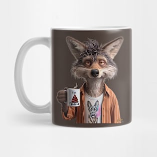 Retired Coyote with Coffee by focusln Mug